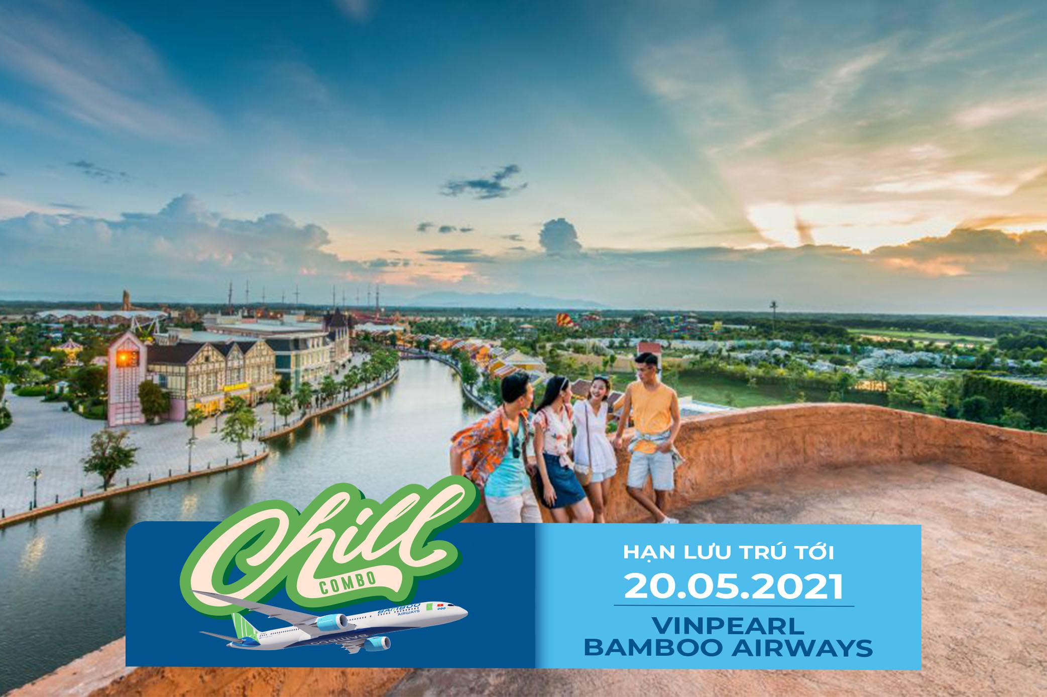 [Hà Nội-Đà Nẵng/Hội An] CHILL COMBO 3N2Đ Phòng/ Villa Vinpearl + VMB Bamboo Airways + 6 bữa buffet