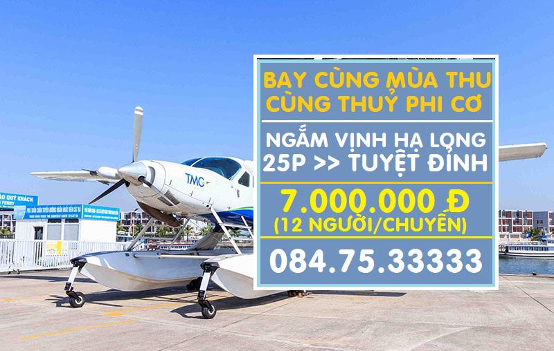 Thuê Charter Thuỷ Phi Cơ Hạ Long giá chỉ 7 triệu chuyến