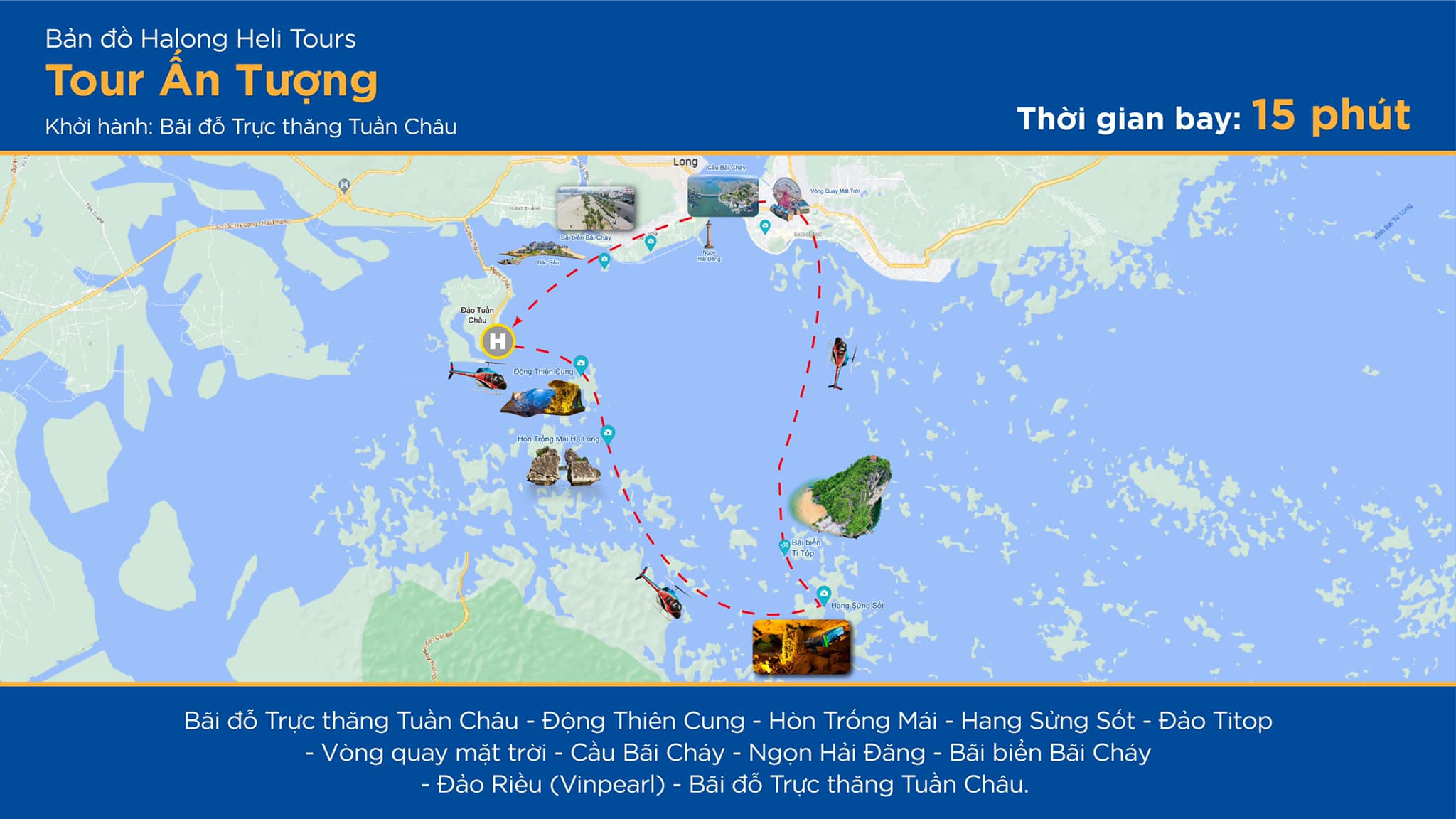 du lịch trực thăng. bay trực thăng. giá vé trực thăng Hạ Long.